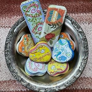 8 Brighton Jewelry Tin Boxes